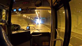 Greece X80 Bus Route Acropolis to Piraeus Time Lapse 6162023 [upl. by Ayoted]