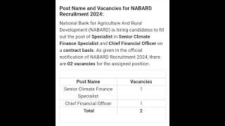 NABARD bank job vacancy [upl. by Alexandre]