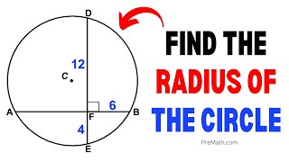 Find the Radius of a Circle when Given 2 Perpendicular Chords  Quick amp Simple Tutorial [upl. by Frederik]