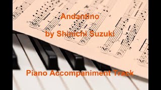 quotAndantinoquot  Suzuki Violin School Vol1 Piano Accompaniment Track [upl. by Varini]