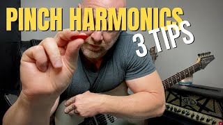 Pinch Harmonics Guitar Tutorial 3 Tips [upl. by Suiravat]