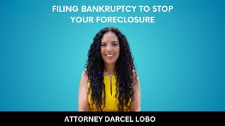 Filing Bankruptcy To Stop Your Foreclosure [upl. by Ennad]