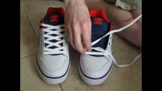 Simple How To Lace Shoes Normal Way and with No Bow [upl. by Haydon]