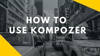 How To Use Kompozer  HTML Editor Tutorial for Your Website [upl. by Lombardy]