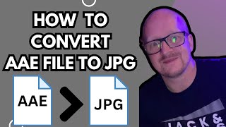 How To Convert AAE To JPG In Windows 11  Full guide [upl. by Madora]