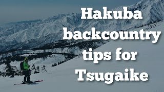 Hakuba spring time backcountry at the spectacular Tsugaike resort [upl. by Llehcsreh]