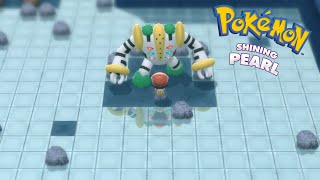 Pokemon Shining Pearl  The Snowpoint Temple amp The Colossal Pokemon Regigigas [upl. by Yoong]