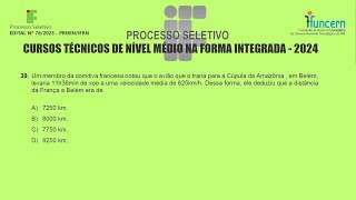 IFRN 2024  Exame de Seleção  Questão 39 [upl. by Anaeda650]