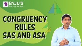 Congruency Rules  SAS And ASA  Class 7  Learn With BYJUS [upl. by Ballard411]