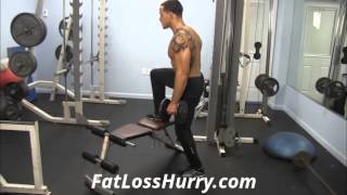 How To Do StepUp With Dumbbells  Leg Workout To Jump Higher [upl. by Ferrell]