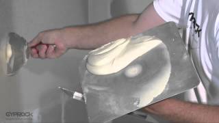 Installing Gyprock plasterboard  How to tape and set joints [upl. by Lavina]