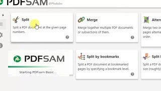 How to merge and split pdf files using pdfsam [upl. by Manton123]