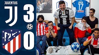 UMILIATI JUVENTUS 30 ATL MADRID  OTTAVI CHAMPIONS LEAGUE wElites [upl. by Oringas]