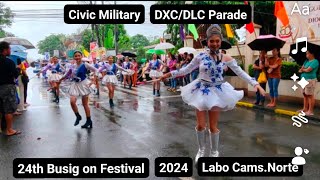 Vlog 567 Civic MilitaryDXCDLC Parade at 24rth Busig on Festival 2024 at Labo Camarines Norte [upl. by Shere]