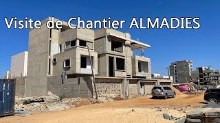 Visite de chantier aux Almadies Dakar Sénégal Villa conçue par FunDeMental Archi [upl. by Ynaiffit]