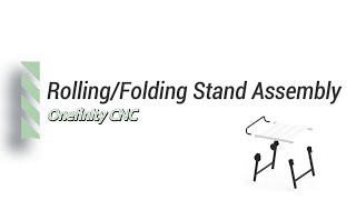 Assembling the Onefinity CNC Rolling Folding Stand and Fixed Stand [upl. by Aridatha]