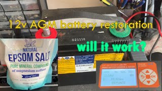 Dead 12v VRLA battery restoration  will it work [upl. by Arlon]