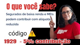 Contribuir com 5 Baixa Renda e Meis Saiba qual o Código certo [upl. by Atrebla903]