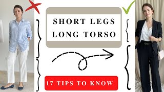 Short Legs Long Torso  Transform Your Look with 17 hacks to Look amp Feel Fabulous Look Taller [upl. by Retnuh]