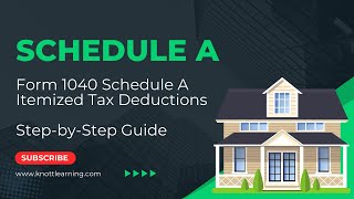 Form 1040 Schedule A  Itemized Tax Deductions [upl. by Anivlem977]