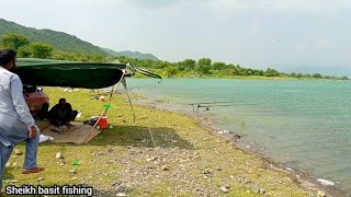 Fishing at Tarbela Dam  Basomera Afghan basti  Tarbela Dam Fishing [upl. by Ahter493]