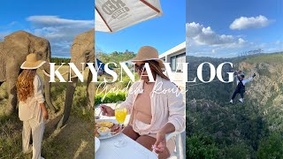 Knysna Travel Vlog  Elephant Park Ziplining Garden Route and more… [upl. by Eilram]