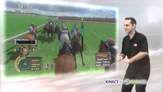 CHAMPION JOCKEY G1 JOCKEY amp GALLOP RACER  TUTORIAL WITH XBOX KINECT [upl. by Plank584]