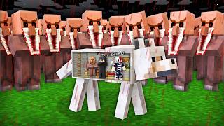 Scary Villagers Apocalypse VS Doomsday Bunker in DOG Minecraft [upl. by Aranahs]