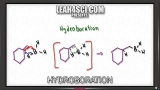 Hydroboration Oxidation of Alkenes Reaction and Mechanism Alkene Vid 10 [upl. by Asilanom]