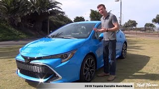 Review 2019 Toyota Corolla Hatchback Manual  Auto  Making Corolla Fun Again [upl. by Sausa]