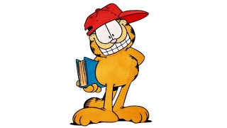 Кот Гарфилд раскраскаGarfield the Cat coloring book [upl. by Ohce]