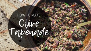 Olive Tapenade Recipe  How to make the best Vegan Olive Tapenade Dip [upl. by Mcquillin851]