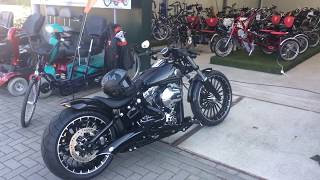 HarleyDavidson FXSB Softail Breakout Aschwin from Holland harley motorcycle [upl. by Acsirp]