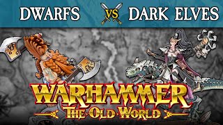 Lets Play Warhammer  The Old World Dwarves vs Dark Elves Live Battle Report [upl. by Tade358]