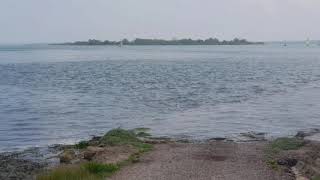 VISIT TO Osea Island Near Maldon Essex Drive up to the Causeway Then Tide In [upl. by Enalahs592]