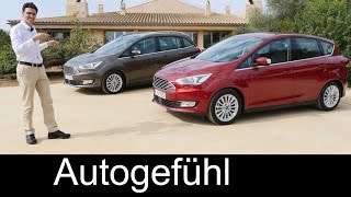 2016 Ford CMAX vs Grand CMAX new Facelift MPV FULL REVIEW test driven  Autogefühl [upl. by Sigsmond526]