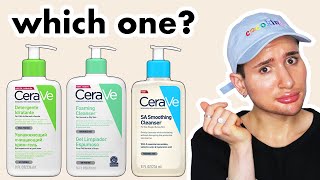 CeraVe Product Review  Foaming vs Hydrating Cleanser Moisturizing Lotion vs Cream [upl. by Karub798]