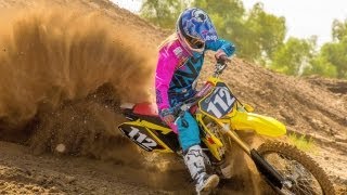 2014 Suzuki RMZ250 First Ride  MotoUSA [upl. by Weigle19]