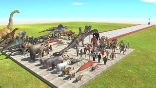 Attack Of Titanoboa And Purussaurus Animal Games  Animal Revolt Battle Simulator [upl. by Max]