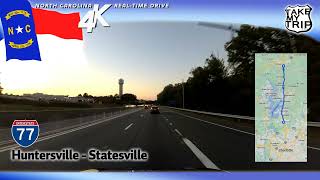 Huntersville to Statesville North Carolina on Interstate 77 [upl. by Cahan]