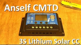 Anself CMTD 3S Lithium Solar Charge Controller  12v Solar Shed [upl. by Angelia]