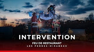 Intervention  feu de restaurant aux PennesMirabeau [upl. by Shae]