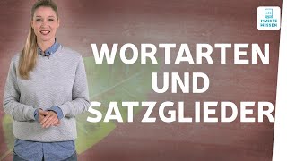 Adjektiv Substantiv Subjekt  Wortarten und Satzglieder unterscheiden I musstewissen Deutsch [upl. by Latton]