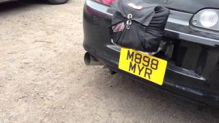 Whifbitz Supra 4quot single box exhaust sound clip [upl. by Adnohser856]