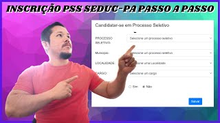 LIVE 033  COMO FAZER A INSCRIÇÃO NO PSS 2023 DA SEDUCPA PROFESSORES E MERENDEIRAS [upl. by Bik764]