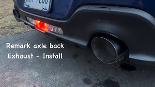 REMARK AXLE BACK EXHAUST INSTALL  GR86BRZ [upl. by Slater]