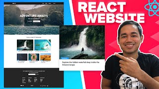 React Website Tutorial  Beginner React JS Project Fully Responsive [upl. by Ettore]