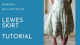 Lewes Skirt Tutorial  Beginner Sewing Pattern  Sussex Seamstress [upl. by Bertram]