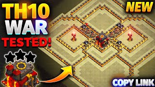 EPIC TH10 WAR BASE  PROOF  CoC Town Hall 10 ANTI 2 STAR WARCWL BASE  LINK  Clash of Clans [upl. by Aime]