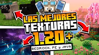 ✅10 TEXTURE PACKS para MINECRAFT 120  121 JAVA BEDROCK y PE😎PAQUETE DE TEXTURAS 1212 [upl. by Mendy]